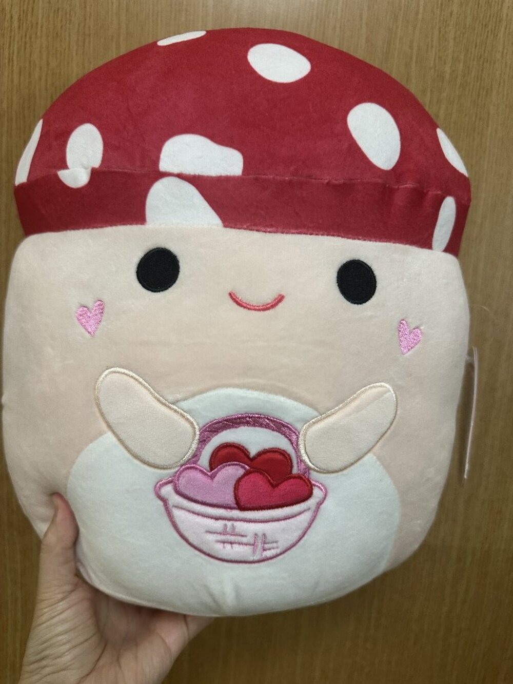 Squishmallows Malcolm Mushroom Hearts Plush Valentines